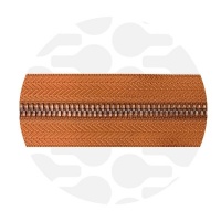 Smokey Orange - #M5 Antique Copper | Metalen rits
