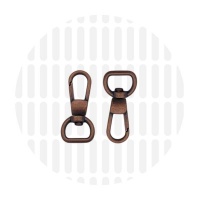 Elegant | Swivel hook | 13 mm | Antique Copper