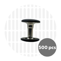 Holnieten dubbele kop zwart 12x12 (500 sets)