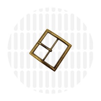 Gesp met pin | 38 mm | Antique Brass