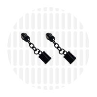 Tassel #5S | schuiver spiraalrits | Electro Black