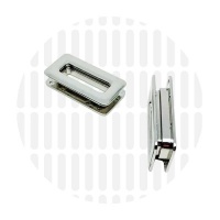 Zeilring | Force-fit | Luxe rechthoekig | Nickel