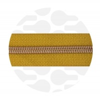 Kurkuma Yellow - #5S Rose Gold | Nylon Coil Zipper Tape | 1 meter