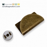 Magneet | Half moon | Antique Brass