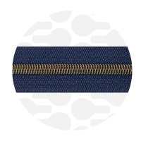 Lazulli Blue - #S5 Bronze | Nylon Coil Zipper Tape | 3 meter