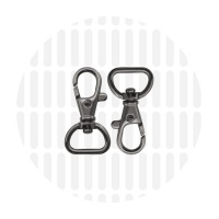 Basic | Musketon | 15 mm | Gun metal