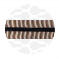 Striped Amber - #5S Black | Nylon Coil Zipper Tape | 10 meter