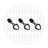 Heart #5S | schuiver spiraalrits | Electro Black