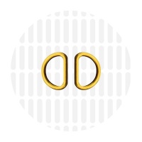 Sleek | D-ring | 19 mm | Antique Gold