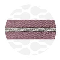 Dark Lilac - #S5 Silver | Nylon Coil Zipper Tape | 1 meter