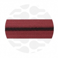 Porto Red - #M5 Black | Metal Zipper Tape