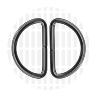 Basic | D-ring | 38 mm | Gun metal