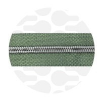 Willow green - #S5 Silver | Zip Nylon | 3 mètres