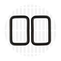 Basic | Rectangular ring | 32 mm | Electro Black