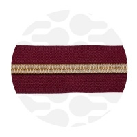 Wine red - #S5 Gold | Zip Nylon | 3 mètres