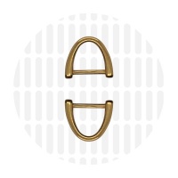 Arc | D-ring | 19 mm | Antique Gold