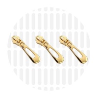 Buttonhole #5S | schuiver spiraalrits | Gold