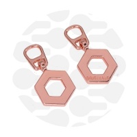 Hexagon | Snap-on Pull | Brushed Copper