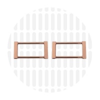 Edge | Rectangular ring | 38 mm | Rose Gold
