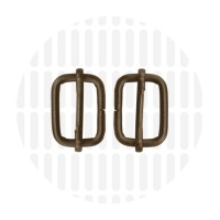 Basic | schuifgesp | 19 mm | Antique Brass