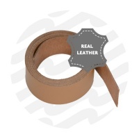 Leather strap 130cm - 30 mm - Camel Brown