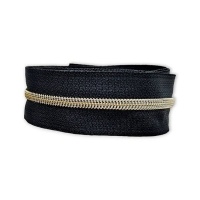 Pure Black - #S3 Brons | Spiraalrits | 5 meter