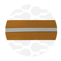 Pumpkin Spice - #S5 Silver | Nylon Coil Zipper Tape | 10 meter