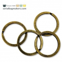 Split ring | 25 mm | Antique Brass | 4pcs