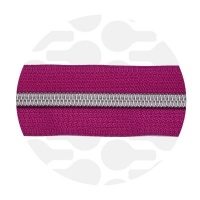 Amaranth Magenta - #S5 Silver | Zip Nylon | 10 mètres