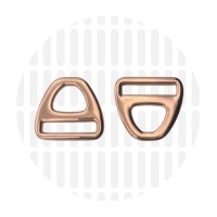 Triangle | D-ring | 25 mm | Rose Gold