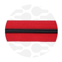 Crimson Red - #S5 Gunmetal | Spiraalrits | 10 meter