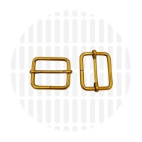 Basic | Wide mouth schuifgesp | 32 mm | Antique Gold