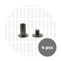 Chicago screws 10x10 | Sandblasted NIckel