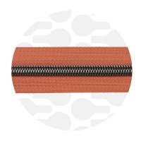 Smokey Orange - #S5 Gunmetal | Spiraalrits | 1 meter