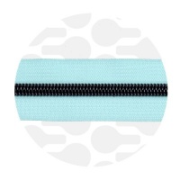 Glacier Blue - #S5 Gunmetal | Spiraalrits | 1 meter