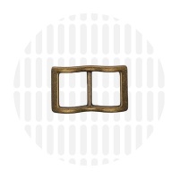 Smart | Wide mouth schuifgesp | 19 mm | Antique Brass