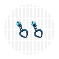 Heart #5S | schuiver spiraalrits | Skyblue