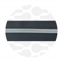 Midnight Grey - #S5 Silver | Spiraalrits | 10 meter