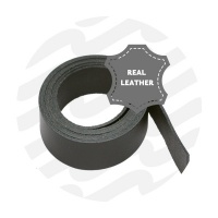 Leather strap 130cm - 30 mm - Black