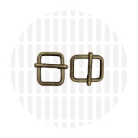 Basic | Wide mouth schuifgesp | 13 mm | Antique Brass