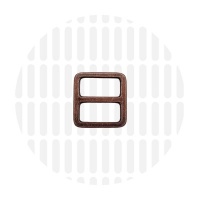 Sleek | schuifgesp | 19 mm | Antique Copper
