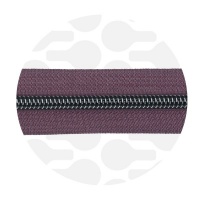 Smokey aubergine - #S5 Gunmetal | Spiraalrits | 10 meter
