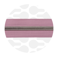 Dusty Roze - #S5 Gunmetal | Nylon Coil Zipper Tape | 3 meter