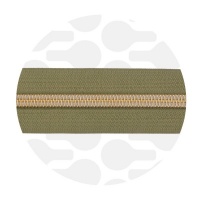 Mossy Green - #S5 Gold | Nylon Coil Zipper Tape | 1 meter