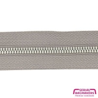 Clay - #M3 Silver | Metal Zipper Tape