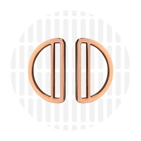 Sleek Duo | D-ring | 38 mm | Rose Gold