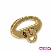 Flipsluiting | Oval | Gold