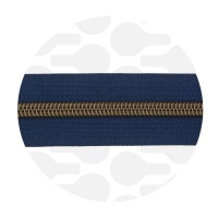 Ink blue - #S5 Bronze | Spiraalrits | 10 meter