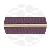 Smokey aubergine - #S5 Gold | Spiraalrits | 1 meter