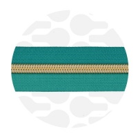 Tropical Teal - #S5 Gold | Spiraalrits | 3 meter